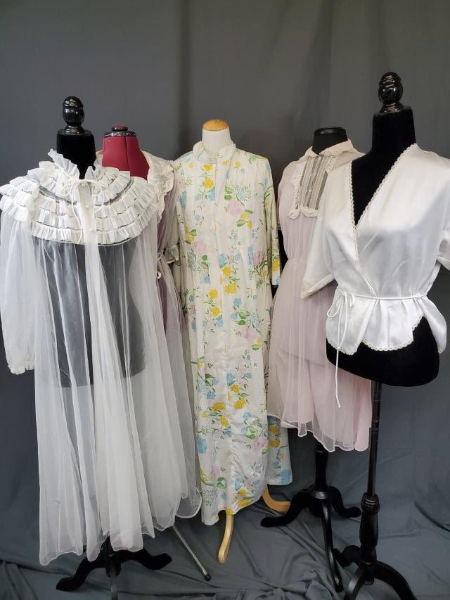 Appraisal: Group of Vintage Sleepwear including a pink sheer short nightgown