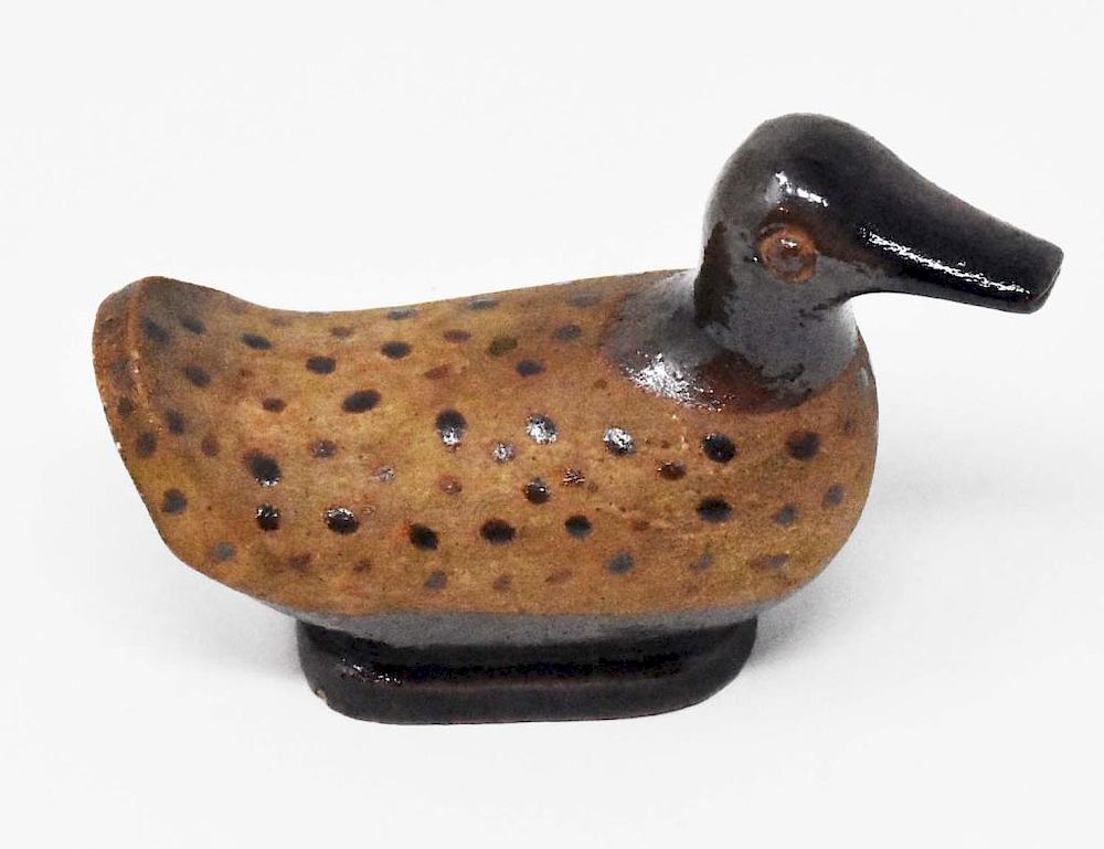 Appraisal: New Geneva pottery duck New Geneva pottery duck Condition Condition