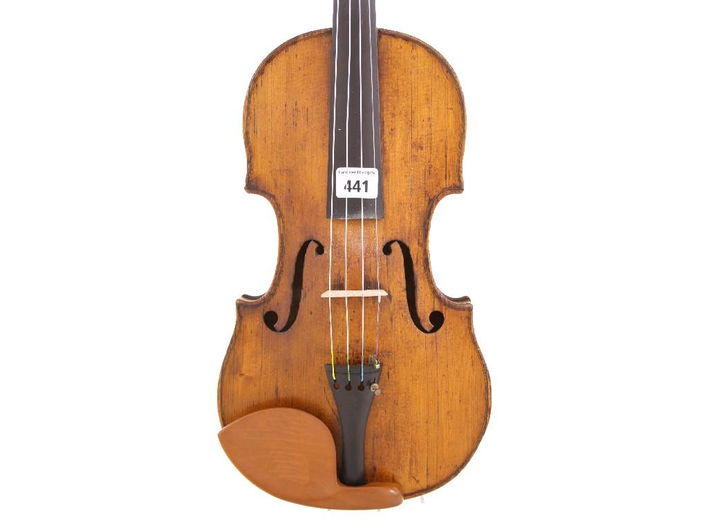 Appraisal: Interesting th century violin cm