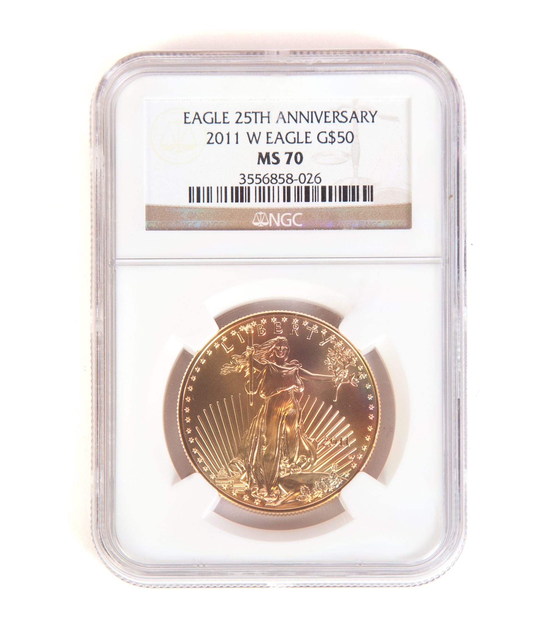 Appraisal: W GOLD DOUBLE EAGLE COIN th Anniversary MS NGC -