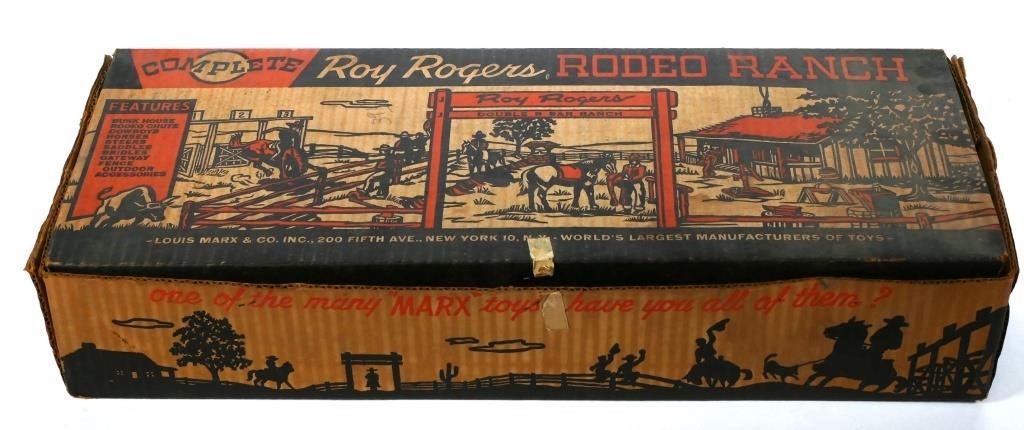 Appraisal: VINTAGE MARX ROY ROGERS RODEO RANCH TIN LITHOLarge boxes Roy