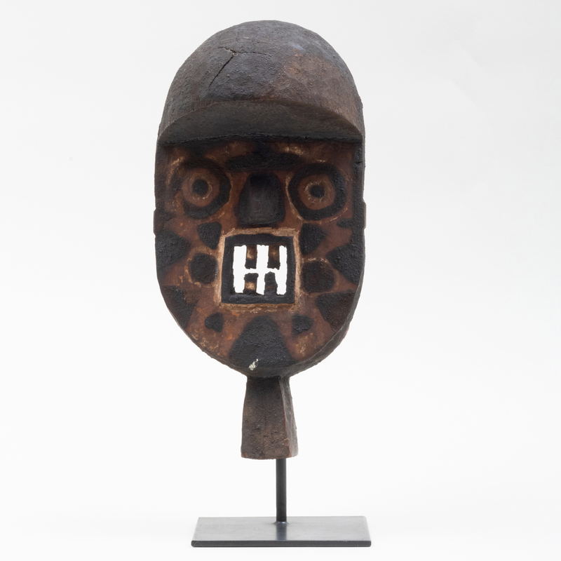 Appraisal: NUNUMA BWA MONKEY MASK BURKINA FASO Wood black and off