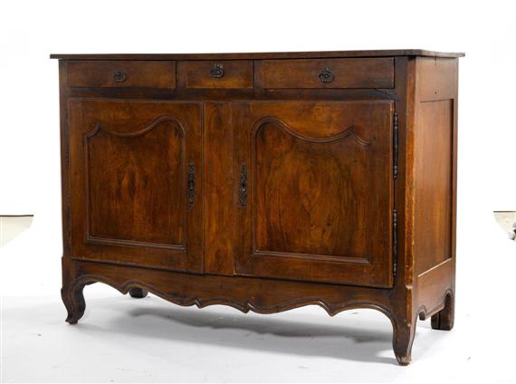 Appraisal: SIDEBOARD late Louis XV France th cent Walnut and cherry