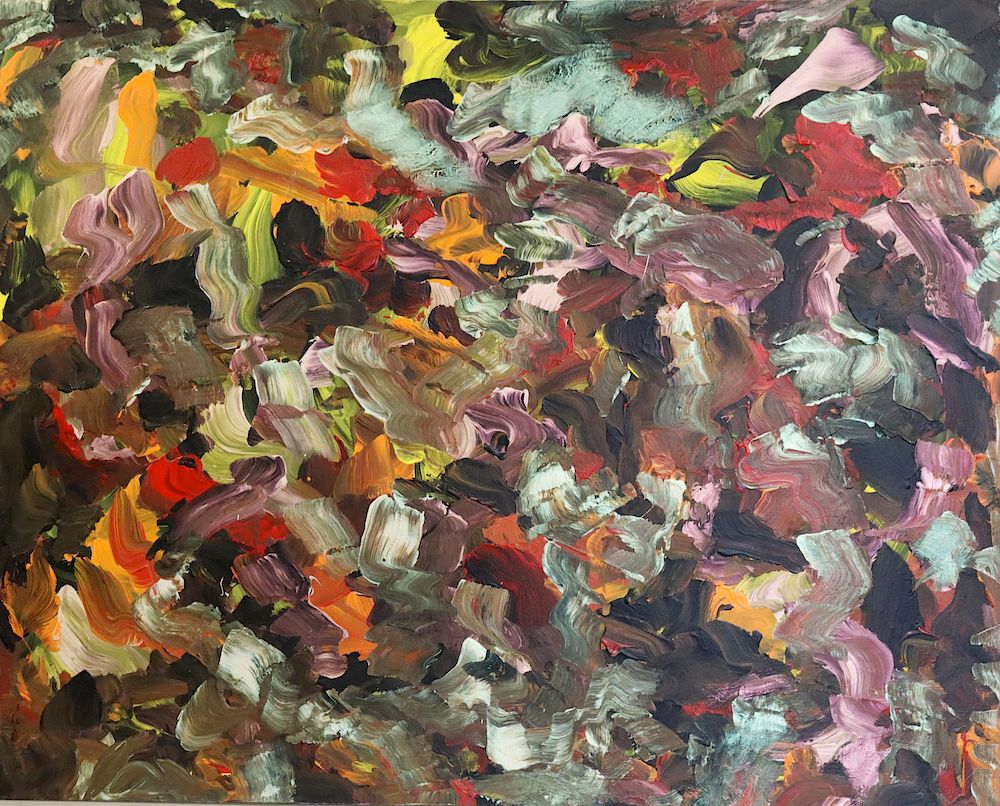 Appraisal: HYUNSOO KIM Signed Oil On Canvas Abstract Signed and from