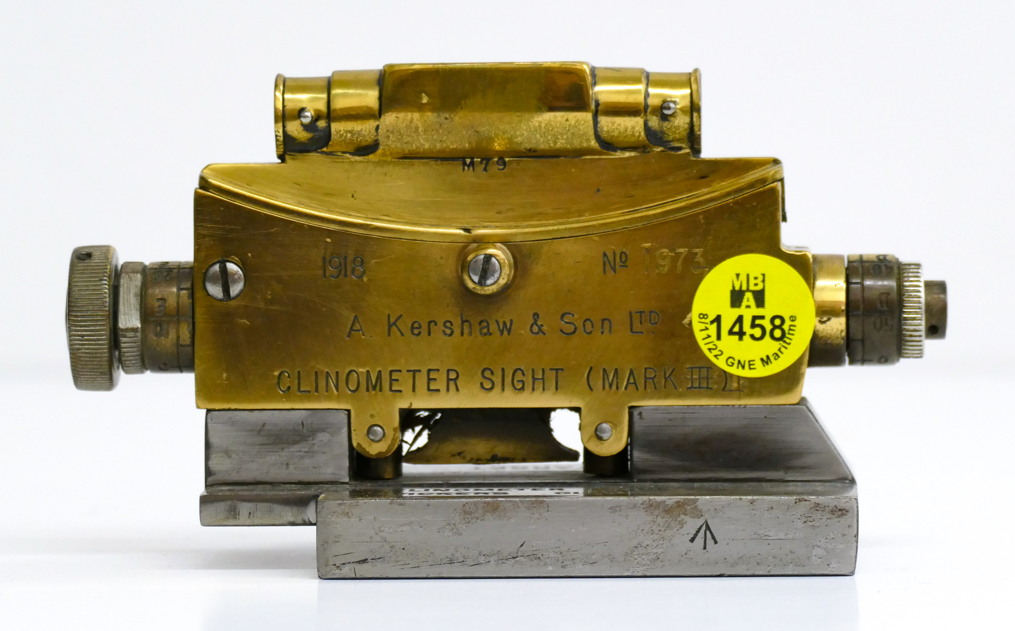 Appraisal: WWI Kershaw Son LTD Brass Clintometer ''