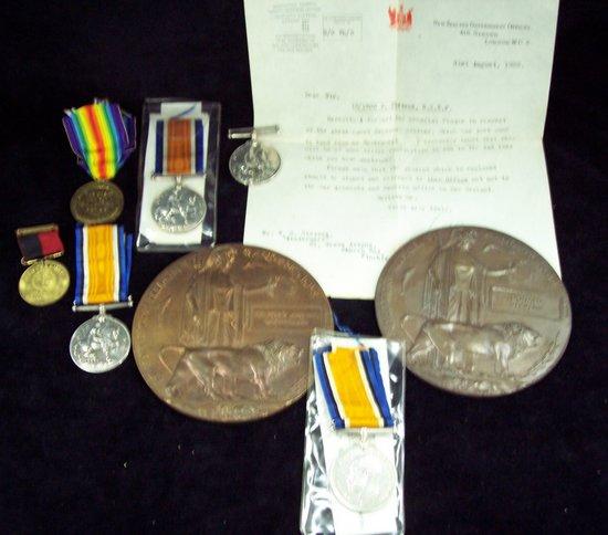 Appraisal: The British War Medal to Pte Rose William NZEF killed