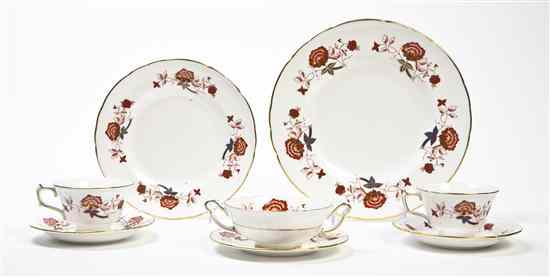 Appraisal: A Partial Set of Royal Crown Derby Dinnerware in the