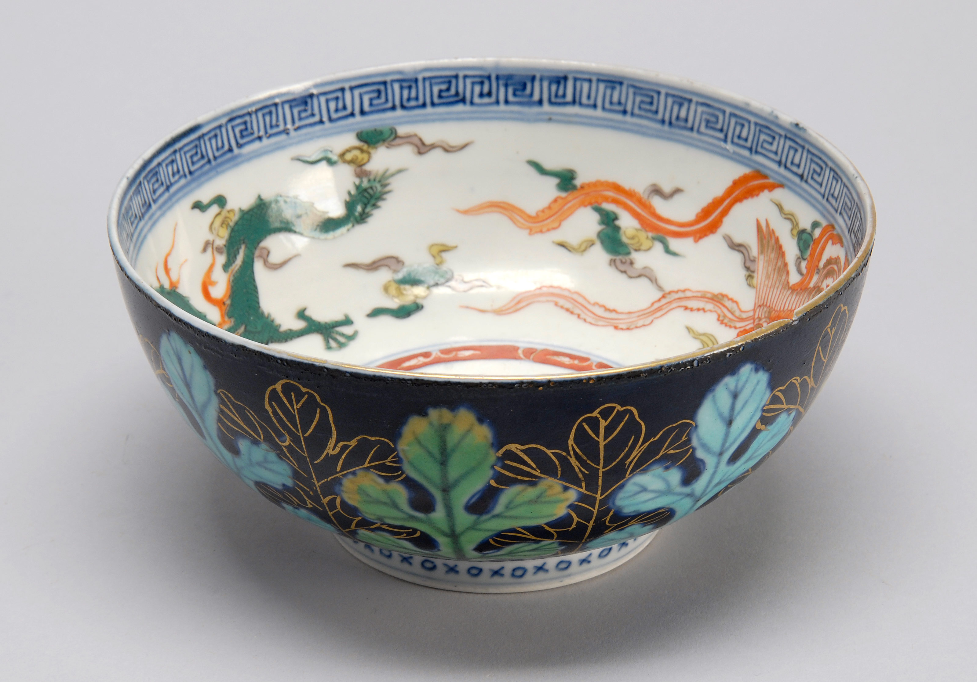 Appraisal: IMARI PORCELAIN BOWL th CenturyDecorated on interior with dragon and