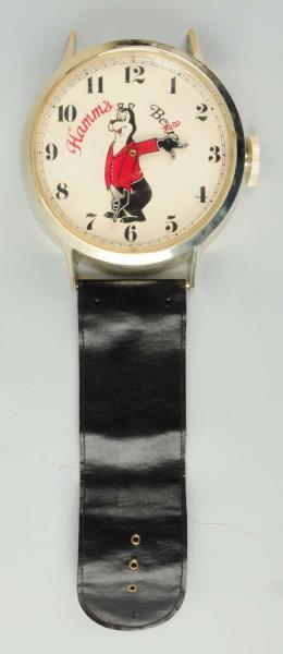 Appraisal: Hamm's Beer Advertising Watch This watch has a black band