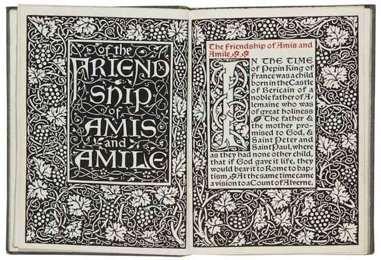 Appraisal: Morris William translator Of the Friendship of Amis and Amile