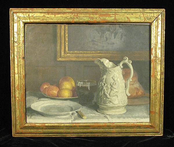 Appraisal: English School th century A still life with apples a