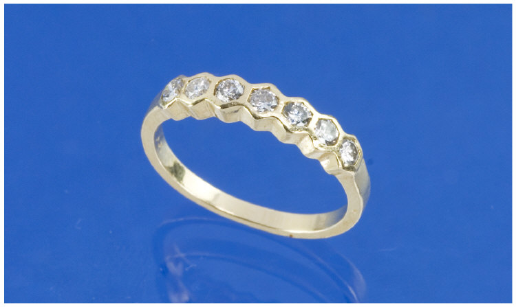 Appraisal: ct Gold Diamond Eternity Ring Set With Round Brilliant Cut