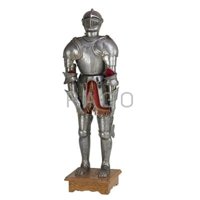 Appraisal: DECORATIVE SUIT OF ARMOR Metal on wood base th c