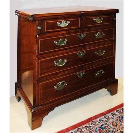 Appraisal: George III Mahogany Bachelor's Chest of Drawers Estimate -