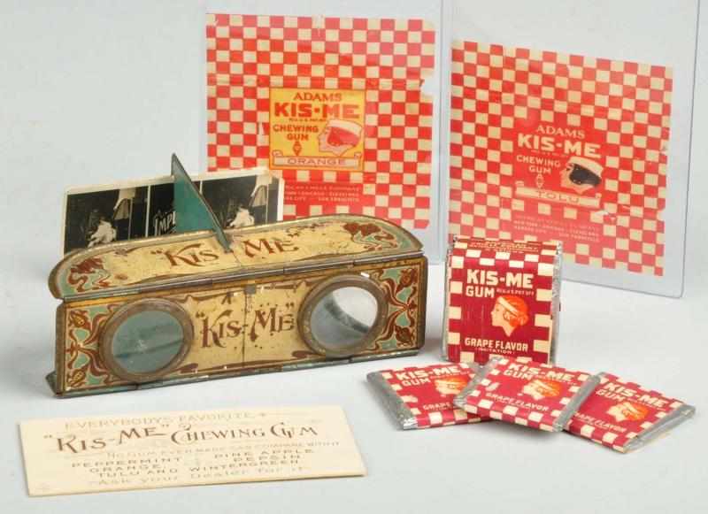 Appraisal: Lot of Kis-Me Gum Items Description Includes nice stereoscope with