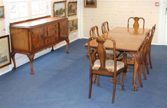 Appraisal: A Beresford Hicks burr walnut and beech Queen Anne style