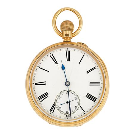 Appraisal: Gold Open Face Pocket Watch Monk Brothers Estimate -