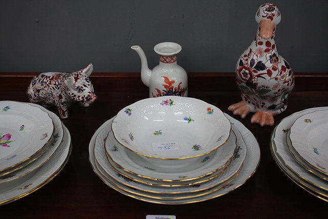 Appraisal: FIVE TH CENTURY JAPANESE IMARI PORCELAIN ANIMALS to include a