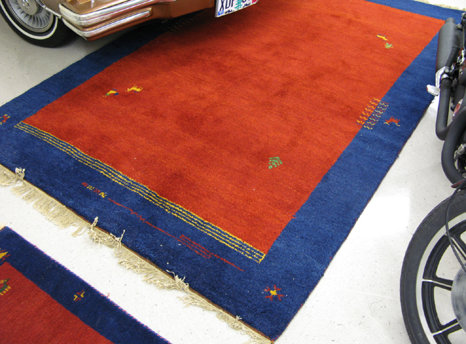 Appraisal: A SET OF THREE INDO-GABBEH RUGS a pair of '