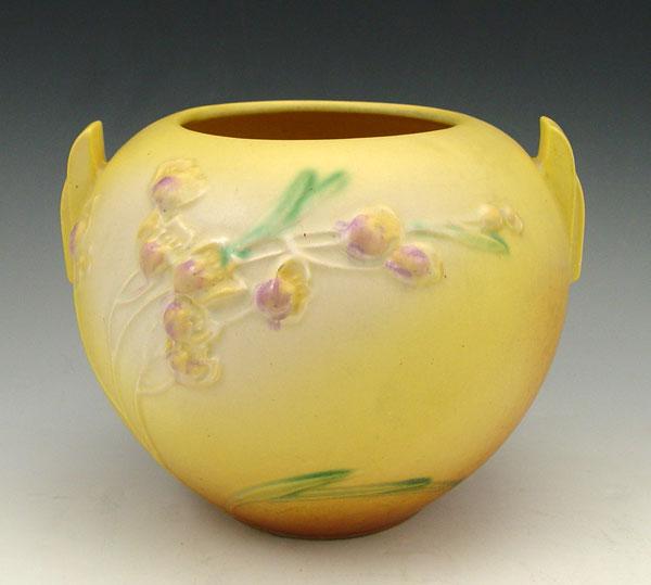 Appraisal: ROSEVILLE POTTERY YELLOW IXIA VASE Shape - ''