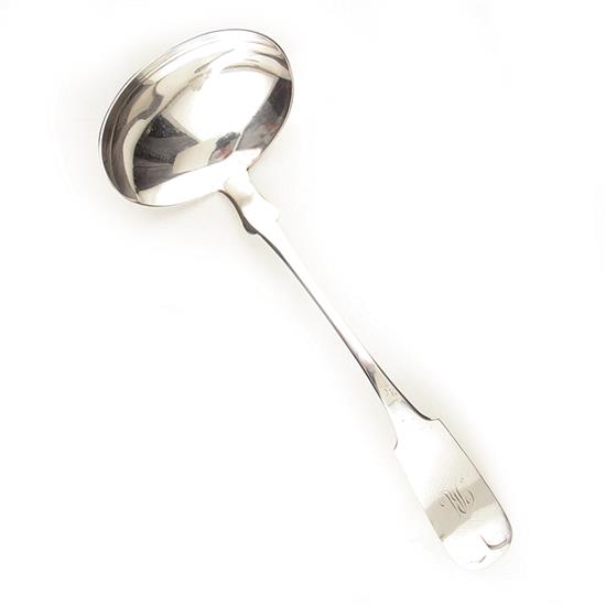 Appraisal: Wood Hughes coin silver ladle retailed by F A Brahe