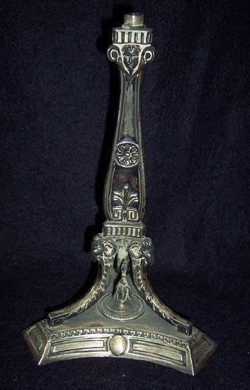 Appraisal: A lampbase of tripod form Mappin Webb cm high