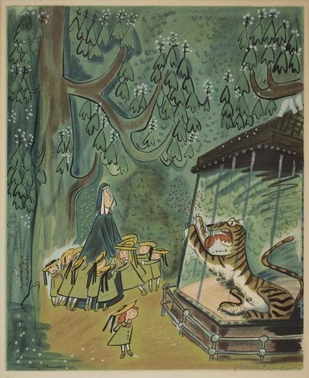 Appraisal: BEMELMANS LUDWIG Signed Lithograph To the Tiger in the Zoo