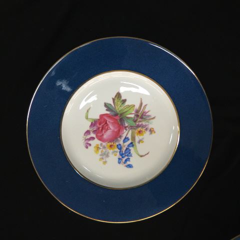 Appraisal: Copeland Spode Fine China Plates all different enameled florals powder