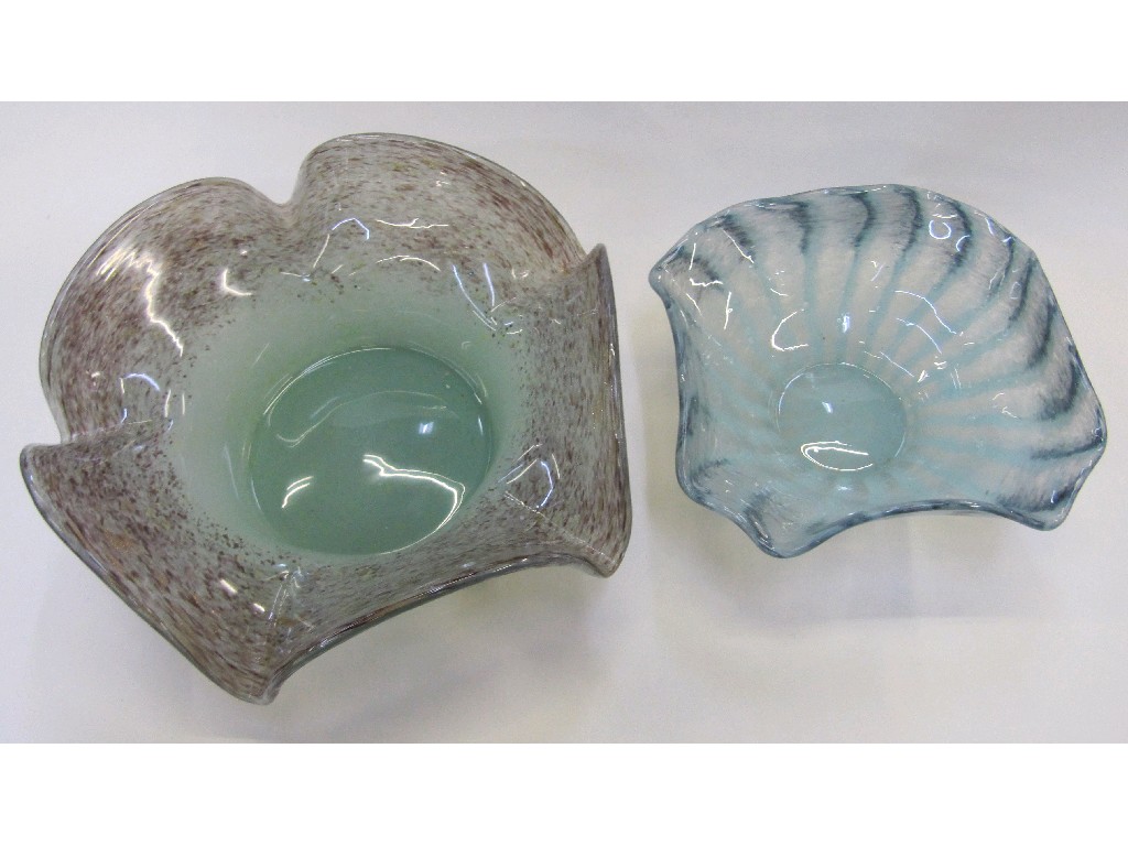 Appraisal: Two Vasart glass bon bon dishes