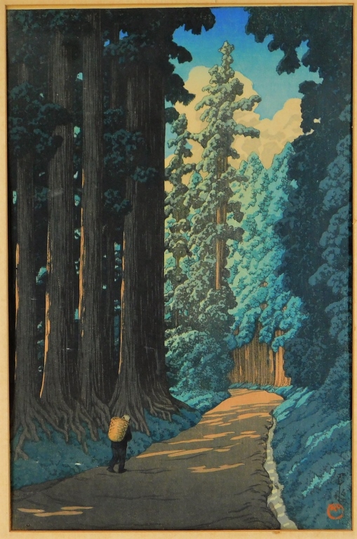 Appraisal: HASUI KAWASE FOREST LANDSCAPE WOODBLOCK PRINT Hasui KawaseJapan - Landscape