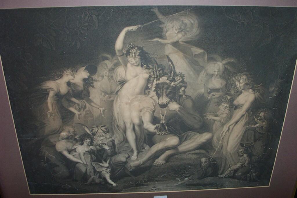 Appraisal: An early th century black and white engraving after Fuseli