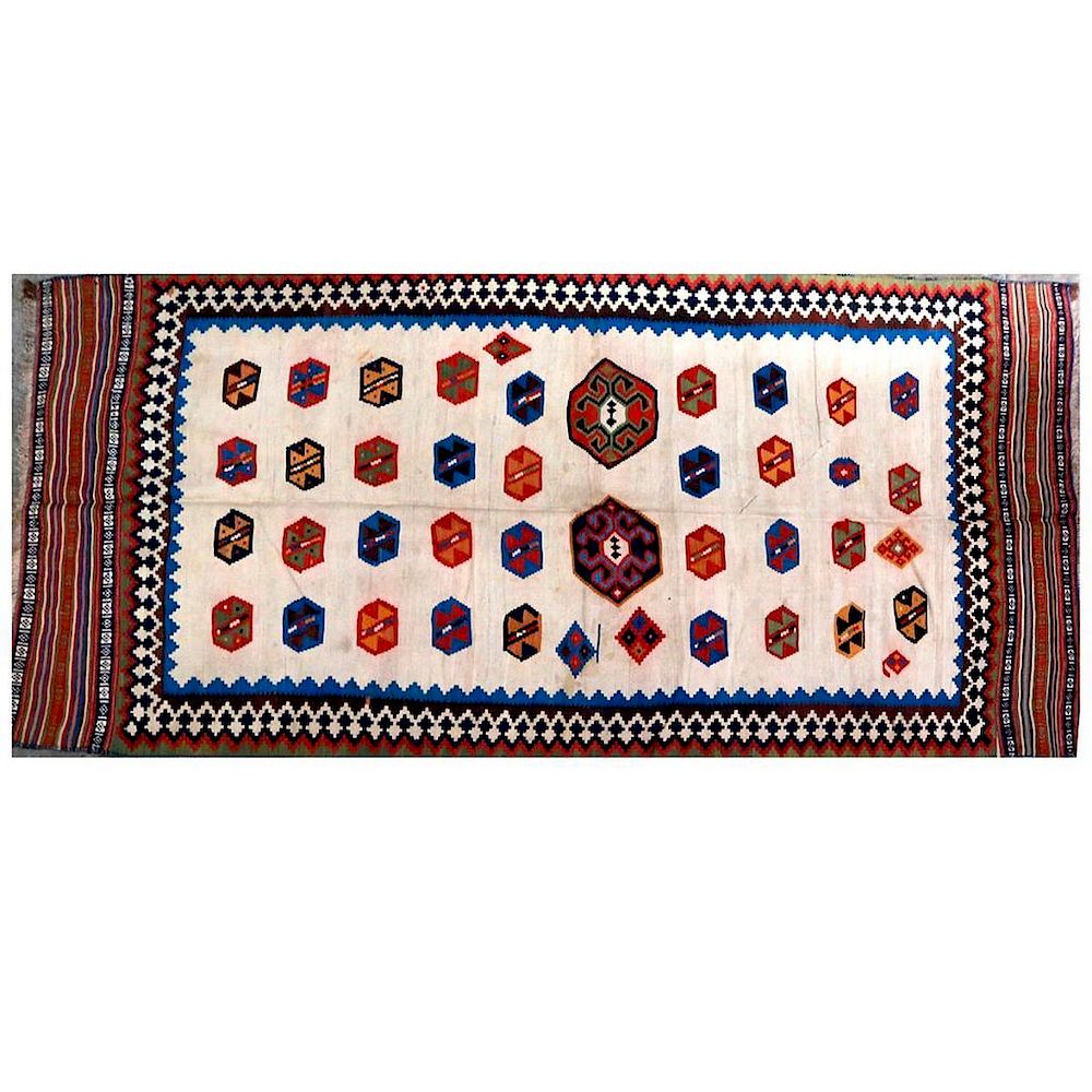 Appraisal: Qashqai kilim Qashqai kilim Iran Approximately x