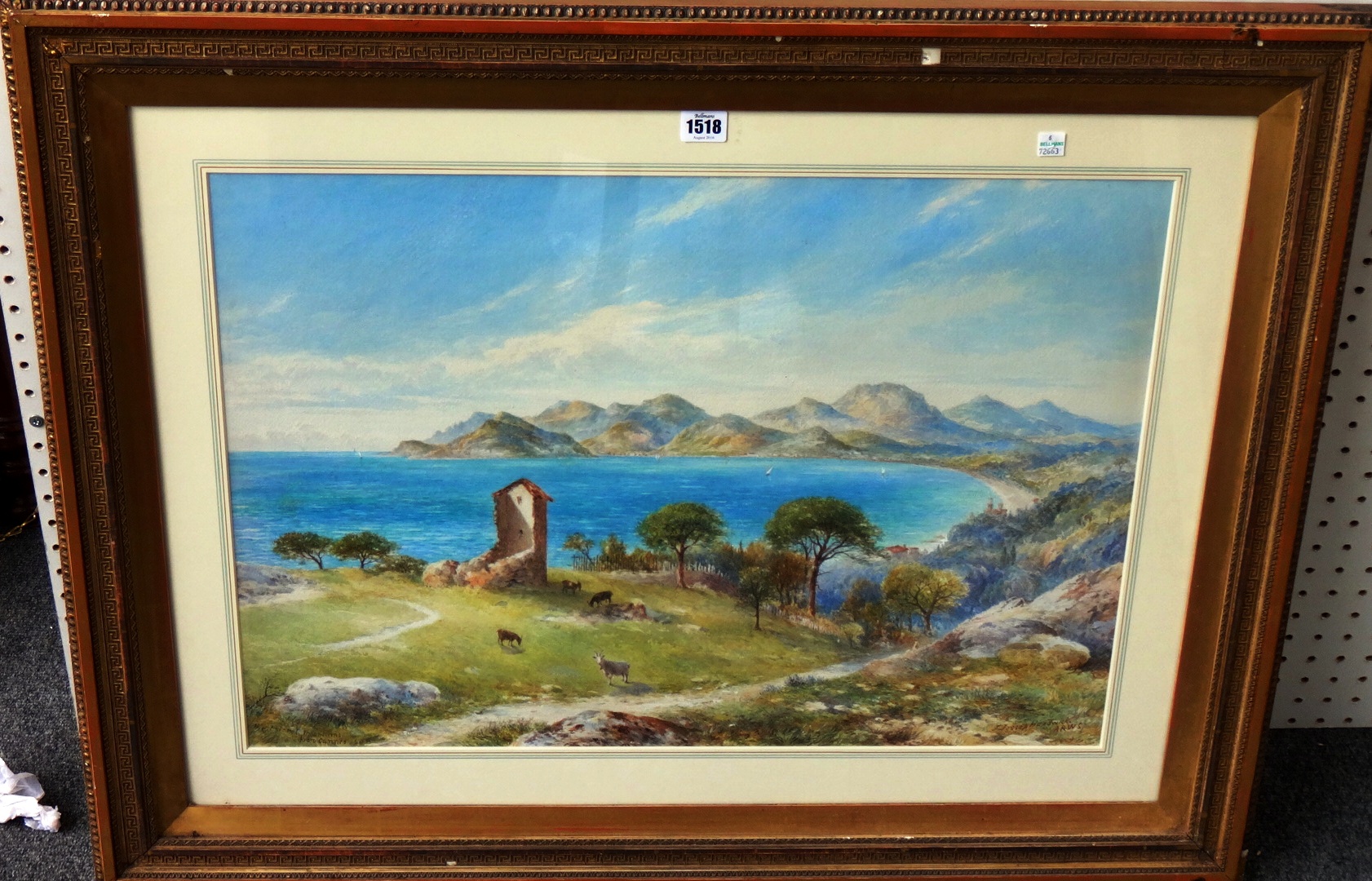 Appraisal: John Jessop Hardwick - The Esteral Mountains from Cannes South