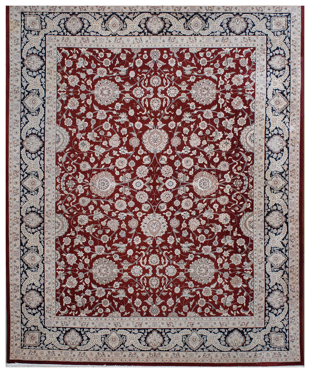 Appraisal: ORIENTAL RUG ZIEGLER MAHAL DESIGN ' x ' Dark red