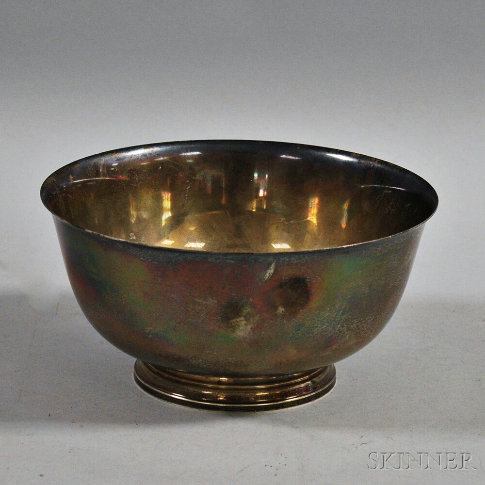 Appraisal: Tiffany Co Sterling Silver Revere Bowl ht dia in approx