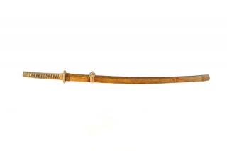 Appraisal: Japanese WWII Style Katana Sword w Scabbard A good reproduction