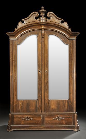 Appraisal: American Rococo Revival Rosewood Armoire third quarter th century the