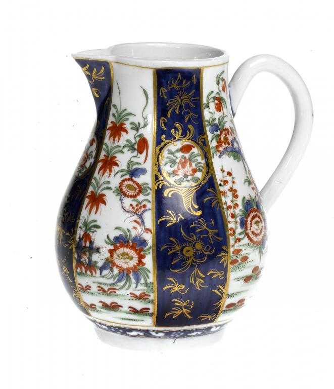 Appraisal: A WORCESTER SPARROW BEAK MILK JUG enamelled in Rich Kakiemon