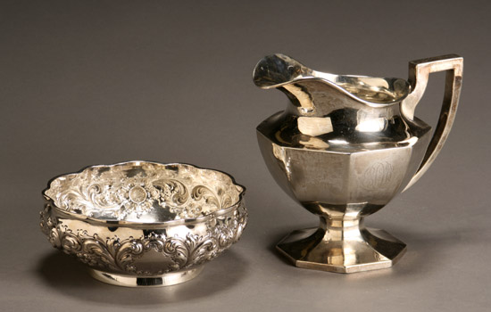 Appraisal: Two American Sterling Table Articles Late th-Early th Century The