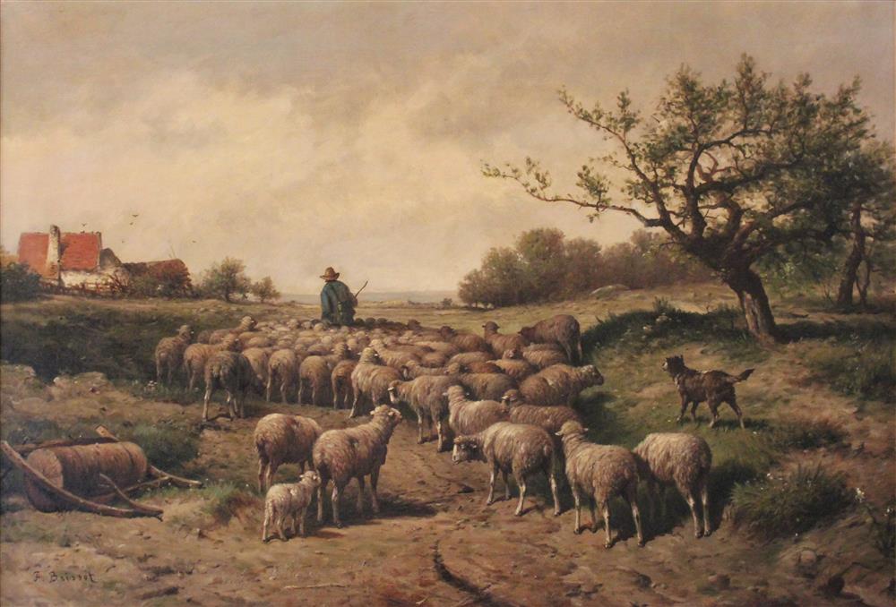 Appraisal: FELIX SATURNIN BRISSOT DE WARVILLE FRENCH - SHEPHERD LEADING HIS