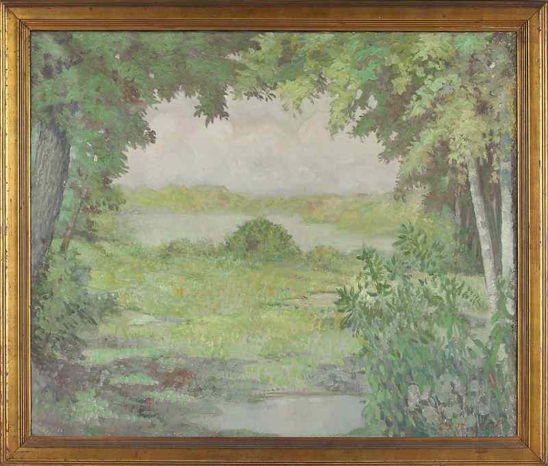 Appraisal: Everett L Bryant Am - Landscapeoil on canvas signed lower