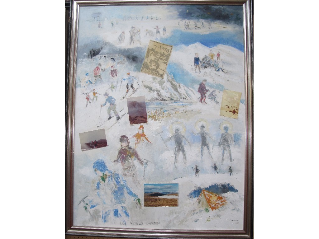 Appraisal: LOUISE ANNAND les Neiges D'antan oil on canvas