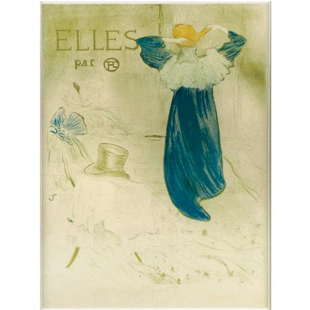 Appraisal: Henri de Toulouse-Lautrec ELLES Color lithograph Estimate -