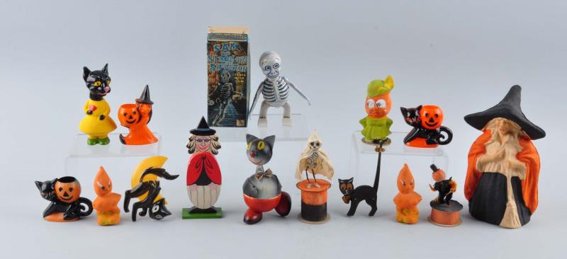 Appraisal: Lot Of Small Halloween Figures This lot includes a Sam