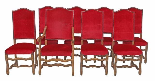 Appraisal: lot of French Louis XIV style chairs early th c