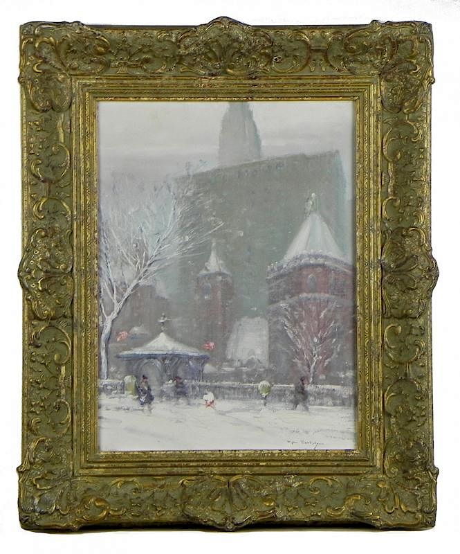 Appraisal: Johann Berthelsen - Johann Berthelsen - New York City winter