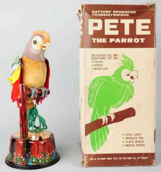 Appraisal: Marx Pete the Parrot Battery-Op Toy American Circa Very large