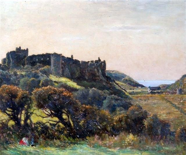 Appraisal: WILLIAM AUGUSTUS RIXON British - 'Manorbier Castle Tenby' a pair