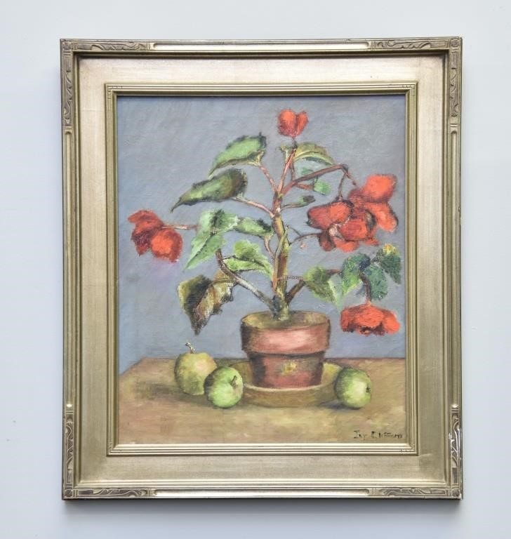 Appraisal: Jay Clifford American th c oil on canvas still life