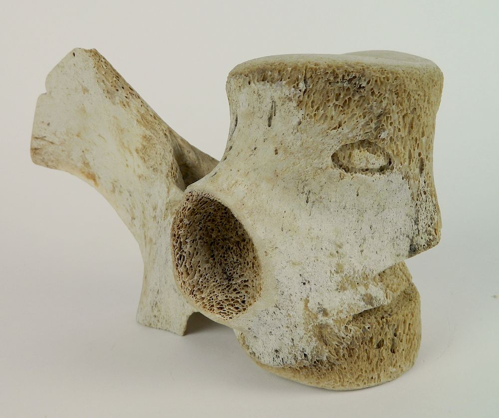 Appraisal: Inuit whale bone carved sculpture Inuit whale bone carved sculpture-